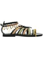 Mabu Fantasy Strap Sandals - Black