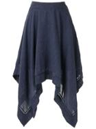 Olympiah Violette Midi Skirt - Blue