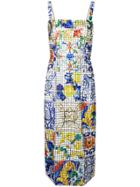 Dolce & Gabbana Majolica Tile Dress - White