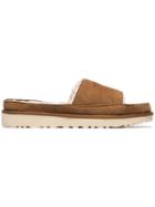 Y / Project Brown X Ugg Ls1 Suede And Shearling Slides