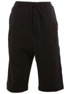 Song For The Mute Drawstring Track Shorts, Men's, Size: 44, Black, Cotton/polyester/wool