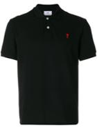 Ami Alexandre Mattiussi - Ami De Caur Short Sleeved Polo Shirt - Men - Cotton - L, Black, Cotton