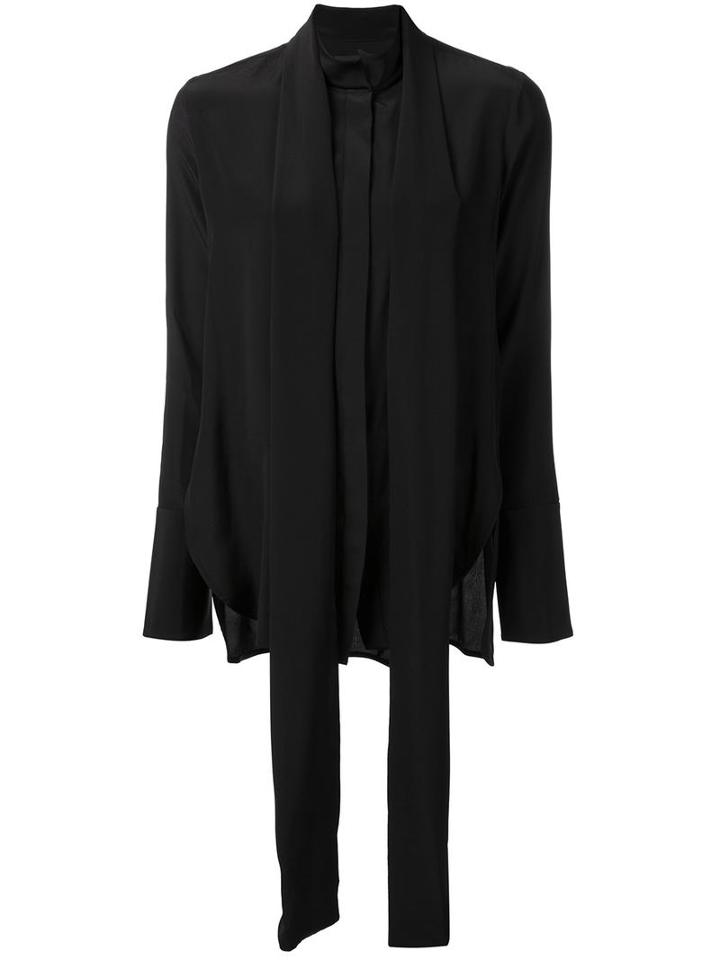 Ellery 'erotic' Neck-tie Shirt, Women's, Size: 6, Black, Silk