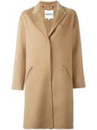 Kenzo Single Breasted Coat - Nude & Neutrals
