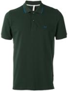 Sun 68 - Contrast Collar Polo Shirt - Men - Cotton/spandex/elastane - Xxl, Green, Cotton/spandex/elastane