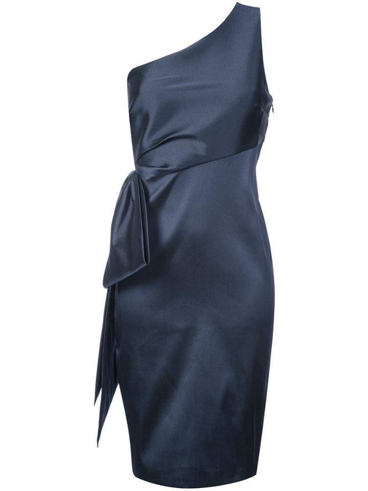 Sachin & Babi Audrey One Shoulder Fitted Dress - Blue