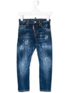 Dsquared2 Kids - Distressed Jeans - Kids - Cotton/spandex/elastane - 8 Yrs, Blue