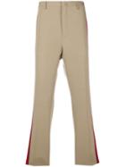 Lanvin Side Stripe Straight Trousers - Neutrals