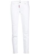 Dsquared2 Distressed Skinny Jeans - White