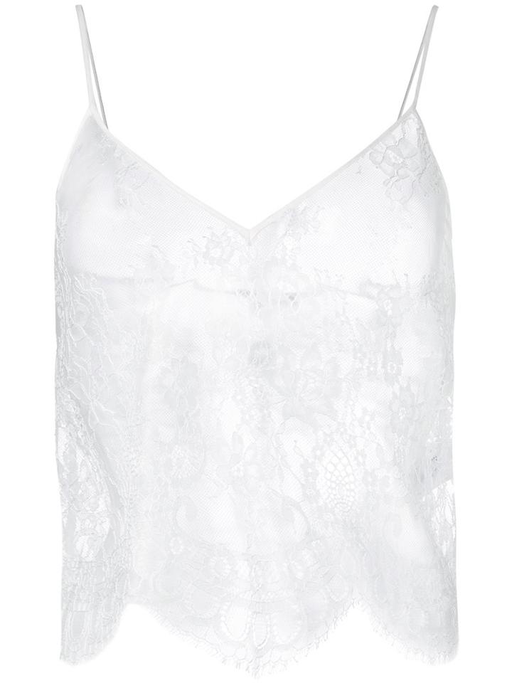 Ermanno Scervino - Lace Cami Top - Women - Polyamide - 38, White, Polyamide