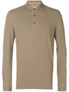 Ballantyne Long-sleeved Polo Shirt - Brown
