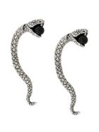 Saint Laurent Marrakech Perle Serpent Earrings - Metallic