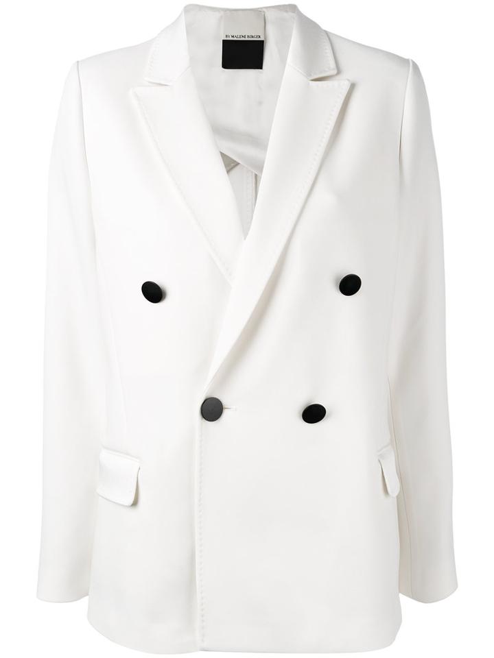 By Malene Birger 'caro' Blazer, Women's, Size: 40, White, Acetate/viscose