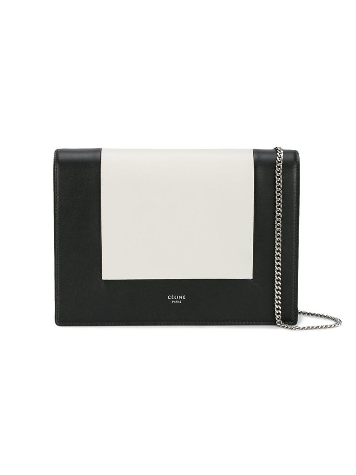 Céline Clutch Box Bag, Women's, Black, Leather/metal
