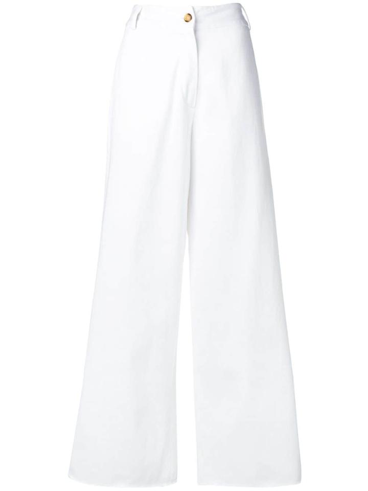 Danielapi Cropped Trousers - White