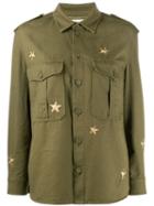Saint Laurent Star Patch Military Shirt - Green