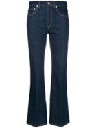 Sonia Rykiel Flared Cropped Jeans - Blue