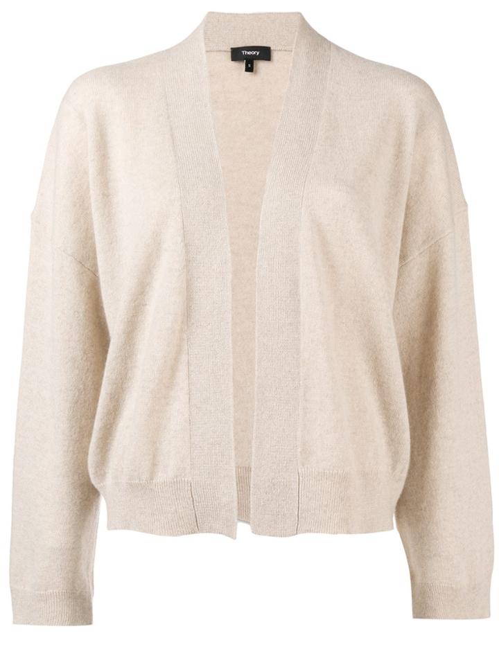 Theory Open Front Cardigan - Nude & Neutrals