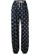 Gucci Gg Technical Track Trousers - Blue