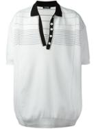 Raf Simons Oversized Polo Shirt, Adult Unisex, White, Polypropylene