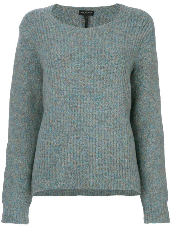 Rag & Bone Round Neck Pullover - Green