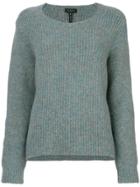 Rag & Bone Round Neck Pullover - Green