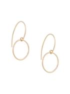 Petite Grand Circle Hook Earrings - Metallic