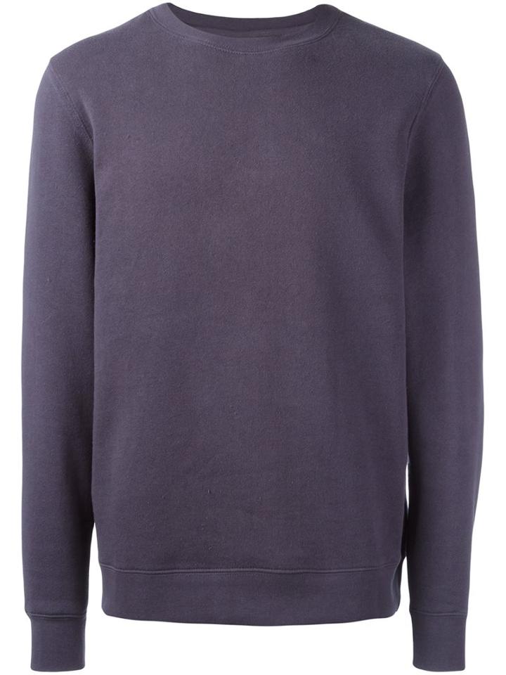 Stussy Crew Neck Sweatshirt, Men's, Size: Medium, Blue, Cotton/polyester