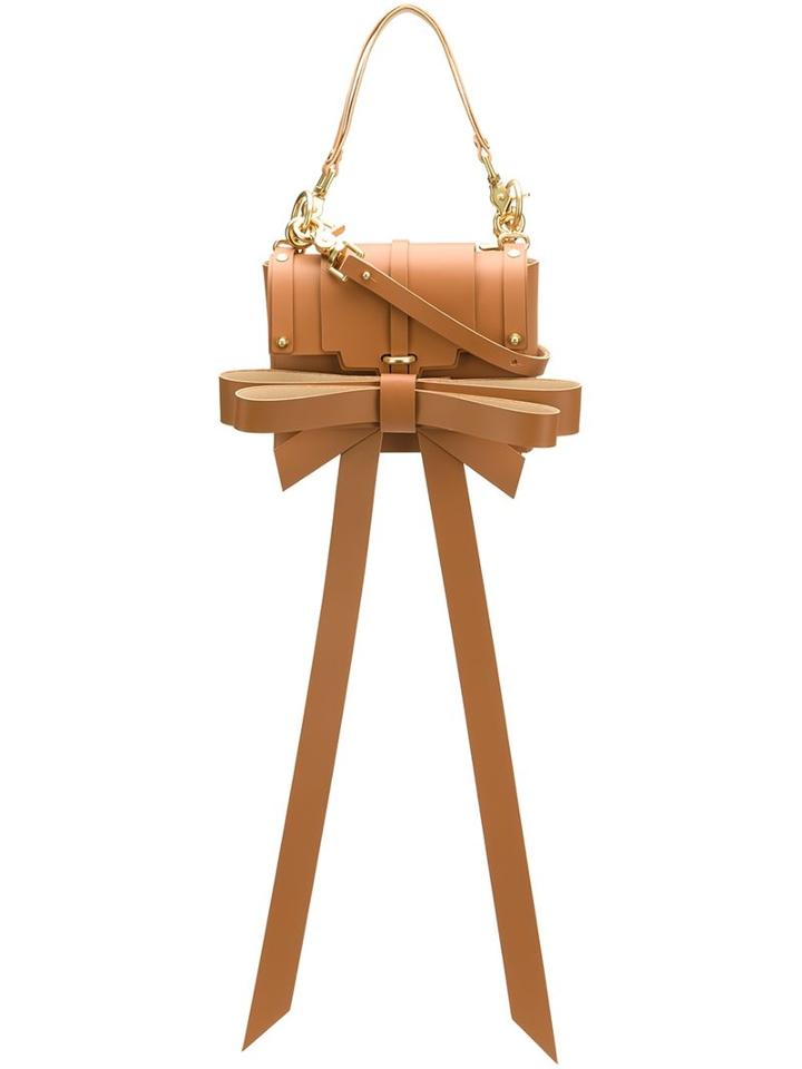 Niels Peeraer Oversized Bow Crossbody Bag, Women's, Brown