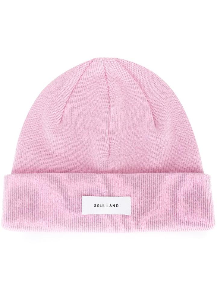 Soulland Logo Patch Beanie Hat