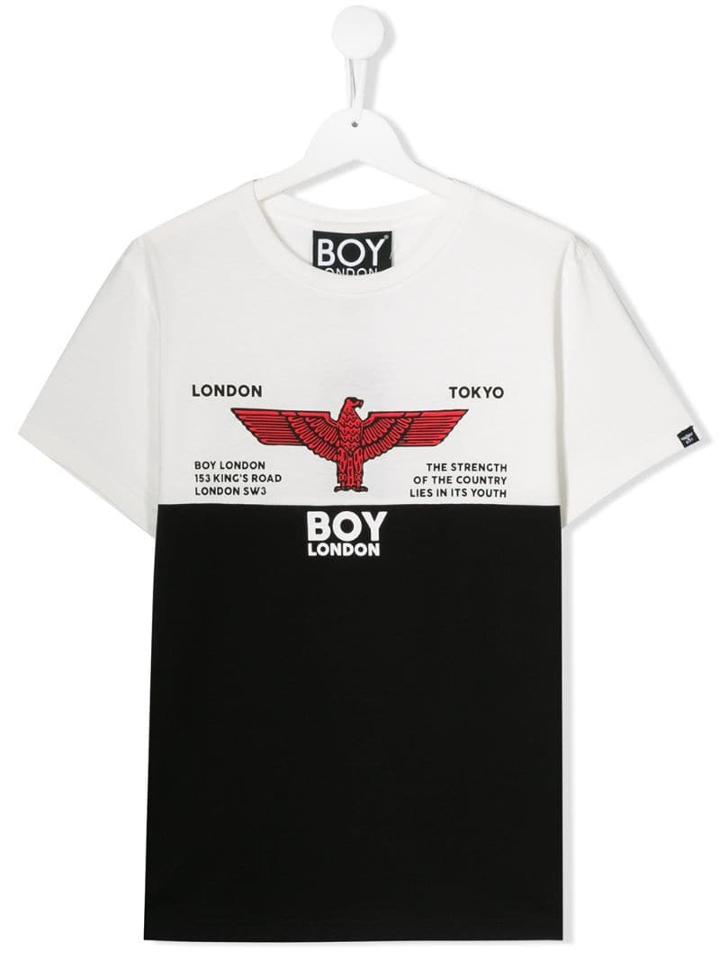 Boy London Kids Teen Logo Print T-shirt - White