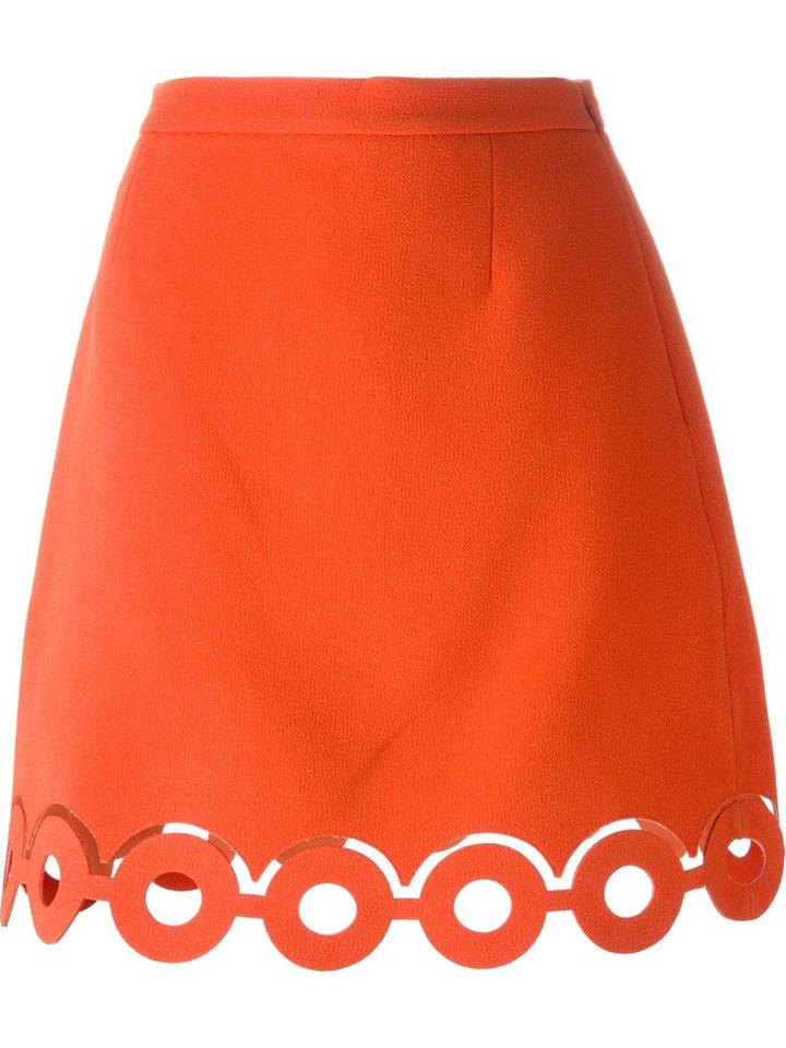 Carven Scalloped Hem A-line Skirt