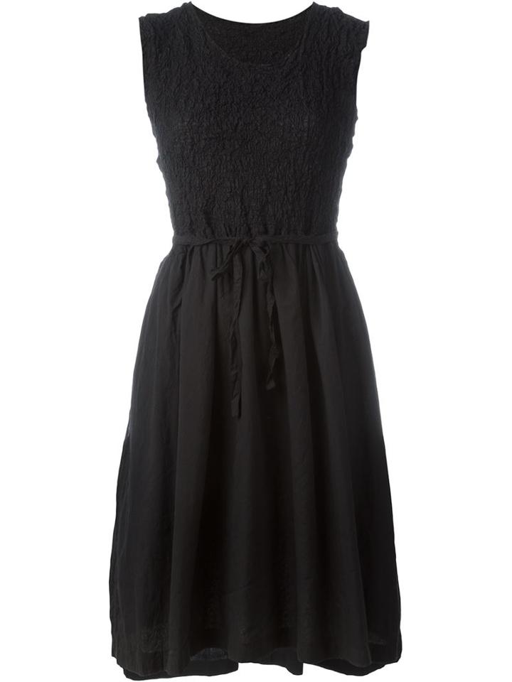 Issey Miyake Cauliflower Textured Day Dress, Women's, Black, Cotton/polyester/polyurethane