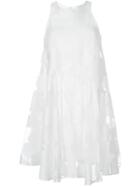 P.a.r.o.s.h. Paramore Dress, Women's, Size: M, White, Polyester/polyamide/silk/cotton