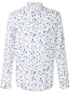 Ps By Paul Smith Floral Print Slim Shirt - White