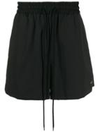 Odeur Plain Track Shorts - Black