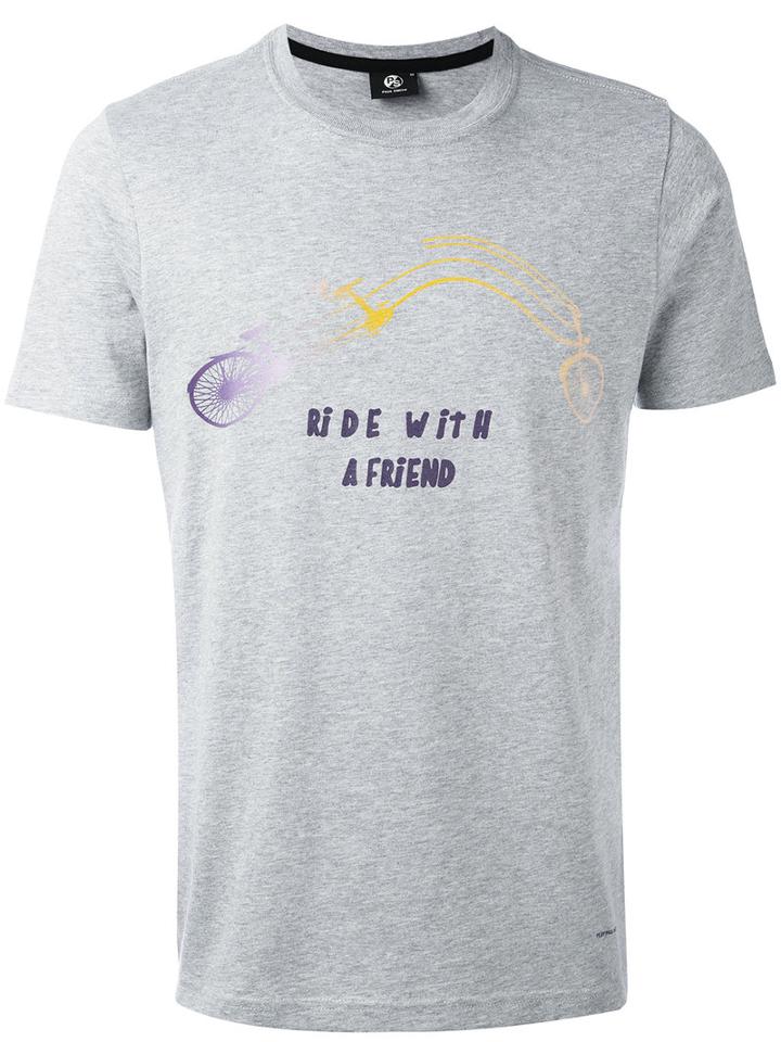 Ps By Paul Smith - Ride T-shirt - Men - Organic Cotton - L, Grey, Organic Cotton