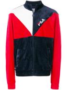 Fila Zipped Colour-block Sweatshirt - Red