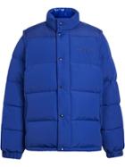 Burberry Detachable-sleeve Down-filled Puffer Jacket - Blue