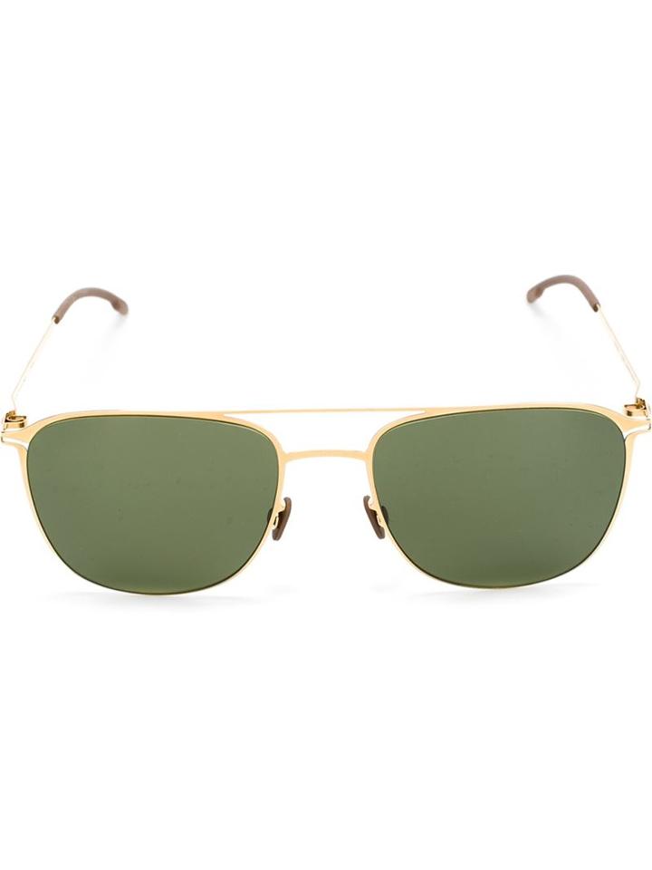 Mykita Pelle Sunglasses, Adult Unisex, Grey, Stainless Steel/rubber