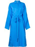 Nina Ricci Loose-fit Belted Shirt Dress - Blue