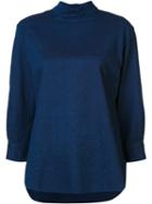Blue Blue Japan Funnel Neck Top, Women's, Size: Small, Cotton