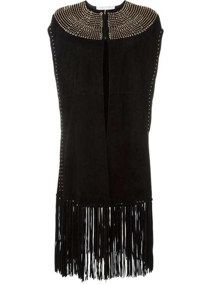 Valentino Fringed Cape