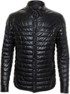 Moncler X Rolling Stones Quilted Leather Ronan Collared Jacket