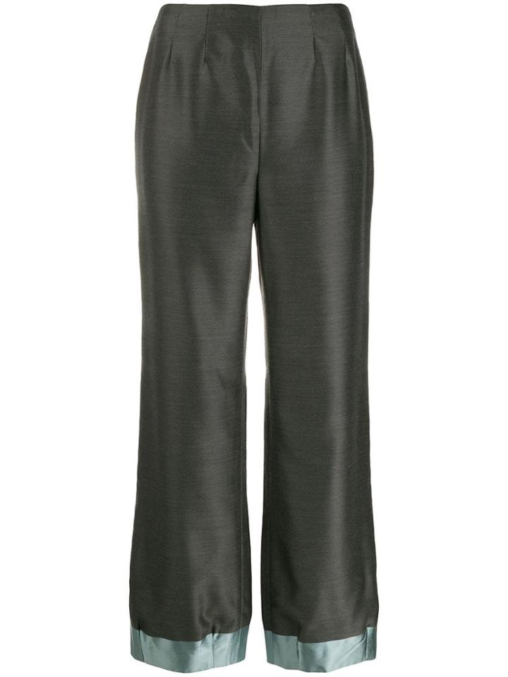 Giorgio Armani Pre-owned 1990's Loose Bootcut Trousers - Grey