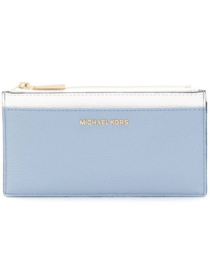 Michael Michael Kors Zipped Cardholder Wallet - Blue
