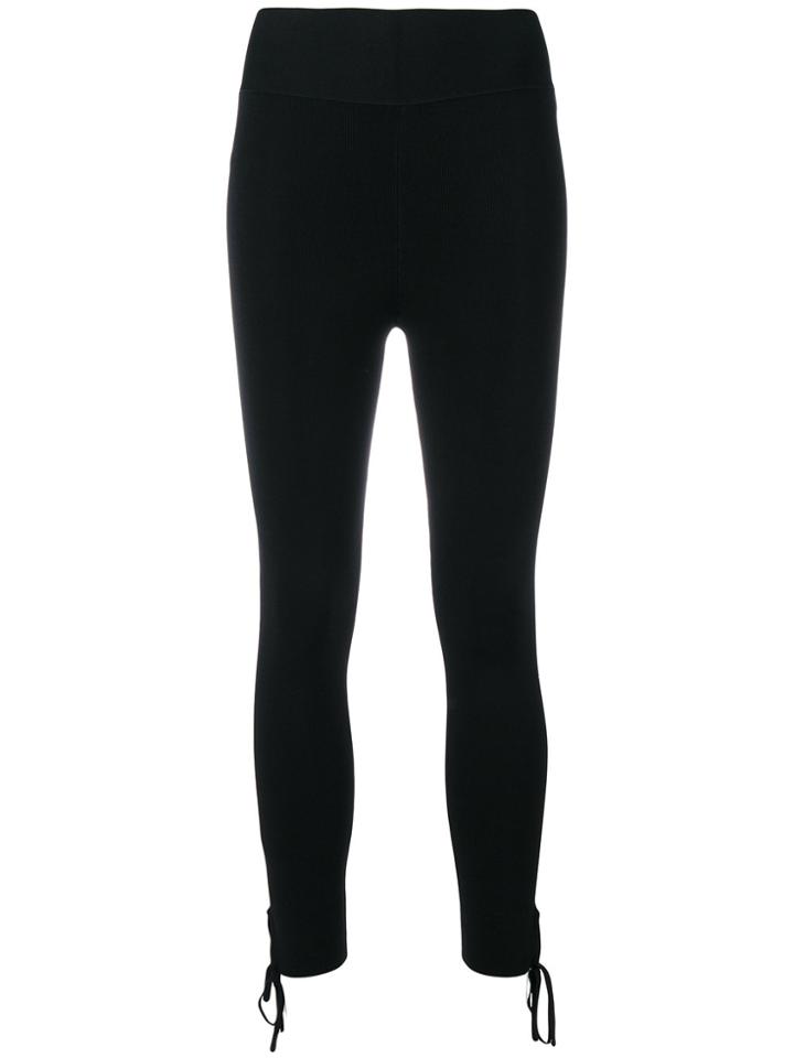 T By Alexander Wang High Waisted Leggings - Black