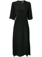 See By Chloé Lace Side Panel Midi Dress - Black