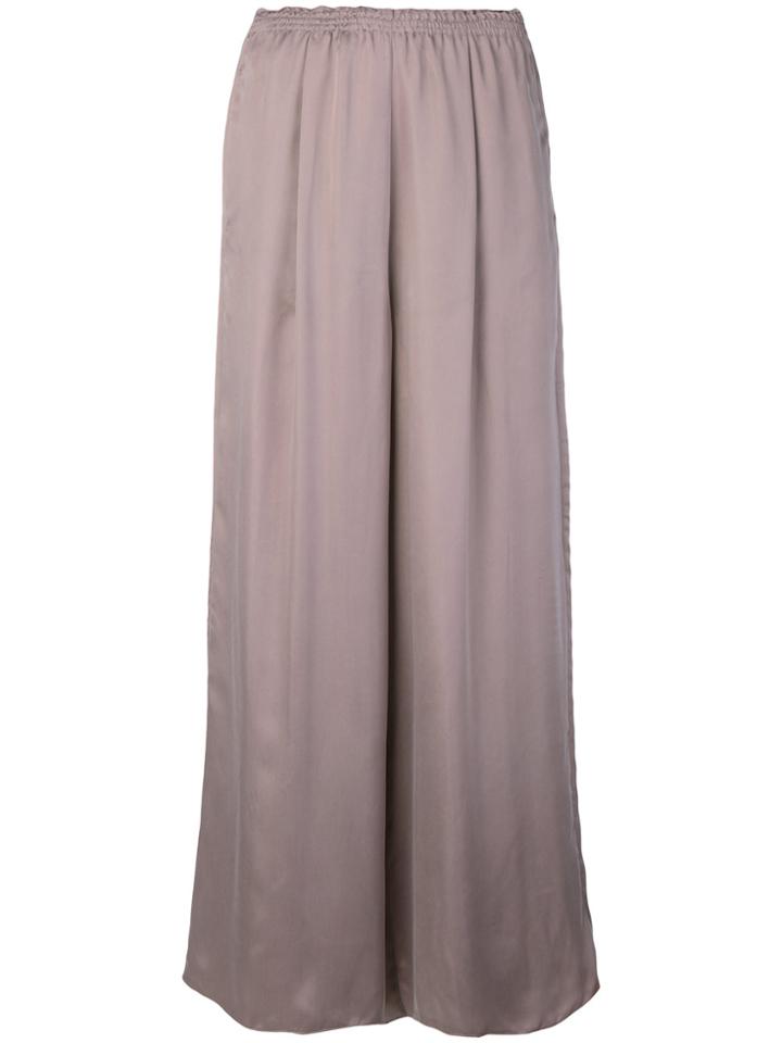 Forte Forte Elasticated Waistband Wide-legged Trousers - Pink & Purple