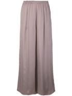 Forte Forte Elasticated Waistband Wide-legged Trousers - Pink & Purple